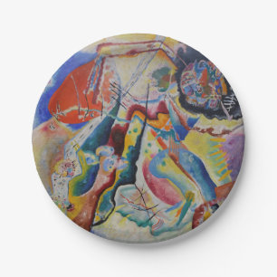 Wassily Kandinsky Roter Fleck Klassische Abstrakte Pappteller