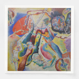 Wassily Kandinsky Roter Fleck Klassische Abstrakte Serviette