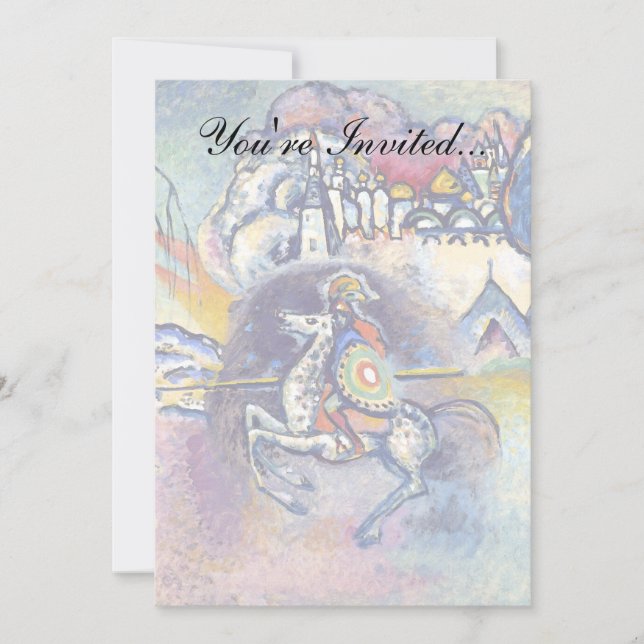 Wassily Kandinsky - Saint George & The Horsemen Einladung (Vorderseite)