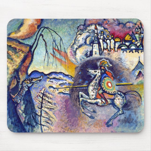 Wassily Kandinsky - Saint George & The Horsemen Mousepad (Vorne)