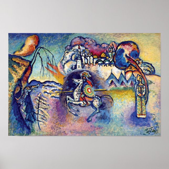 Wassily Kandinsky - Saint George & The Horsemen Poster (Vorne)