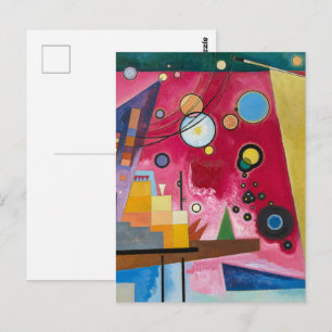 Wassily Kandinsky Schweres Rot 1924 Abstrakte Kuns Postkarte