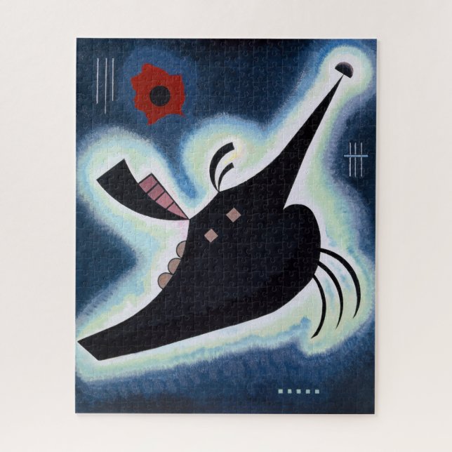 Wassily Kandinsky - Spitzes Schwarz. Puzzle (Vertikal)