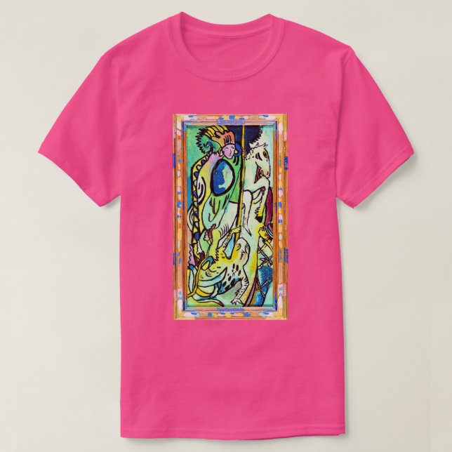 Wassily Kandinsky St Georg II Digital Remastered E T-Shirt (Design vorne)