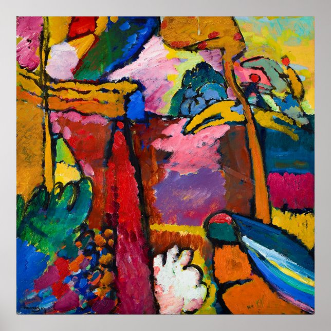 Wassily Kandinsky: Studie zur Improvisation V Poster (Vorne)