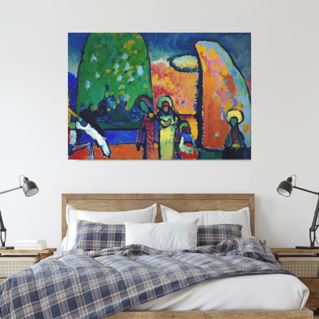 Wassily Kandinsky - Study on Improvisation No. Leinwanddruck (Insitu (Schlafzimmer))