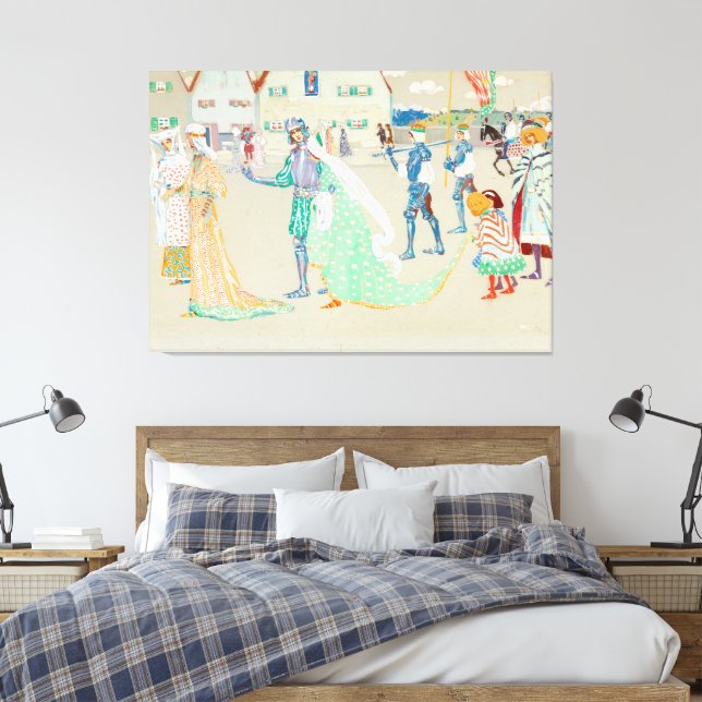 Wassily Kandinsky - The Young Couple  Leinwanddruck (Insitu (Schlafzimmer))
