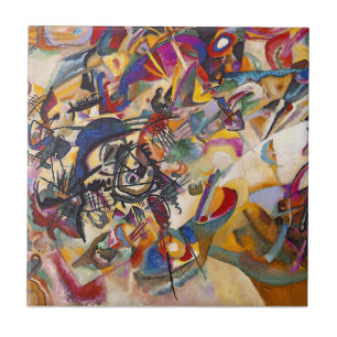 Wassily Kandinsky - Zusammensetzung 7 Abstrakt Art Fliese