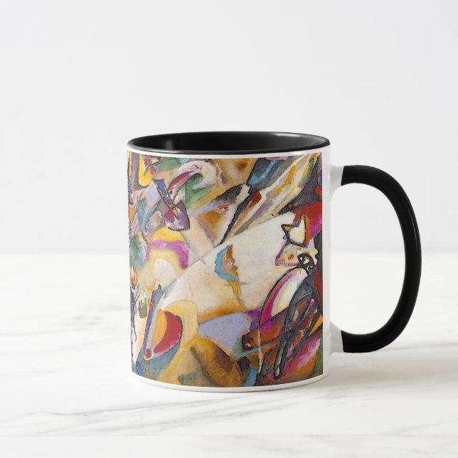 Wassily Kandinsky - Zusammensetzung 7 Abstrakt Art Tasse (Rechts)
