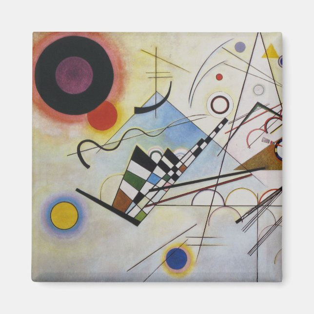 Wassily Kandinsky - Zusammensetzung 8 - Funktionel Magnet (Vorne)