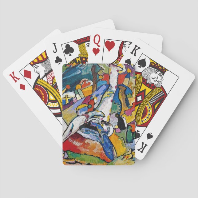 Wassily Kandinsky - Zusammensetzung II Abstrakt Ar Spielkarten (Rückseite)