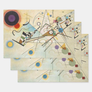 Wassily Kandinsky-Zusammensetzung IV 1911-Abstrakt Geschenkpapier Set