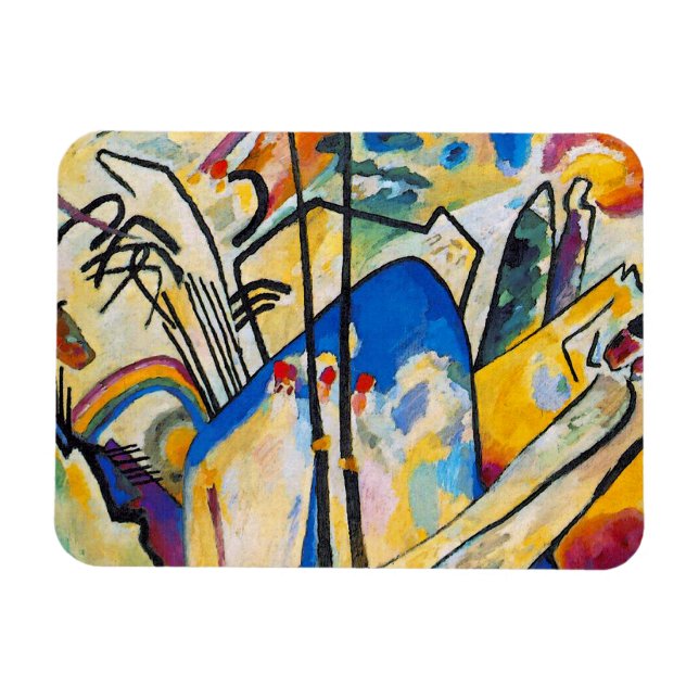 Wassily Kandinsky Zusammensetzung vier - abstrakte Magnet (Horizontal)