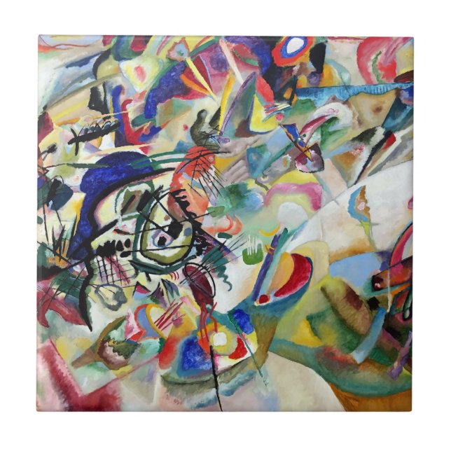 WASSILY KANDINSKY - Zusammensetzung VII 1913 Fliese (Vorderseite)