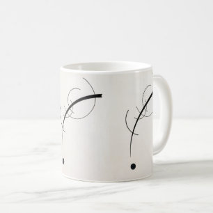 Wassily Kandinsky's 'Free Curve to the Point' Kaffeetasse