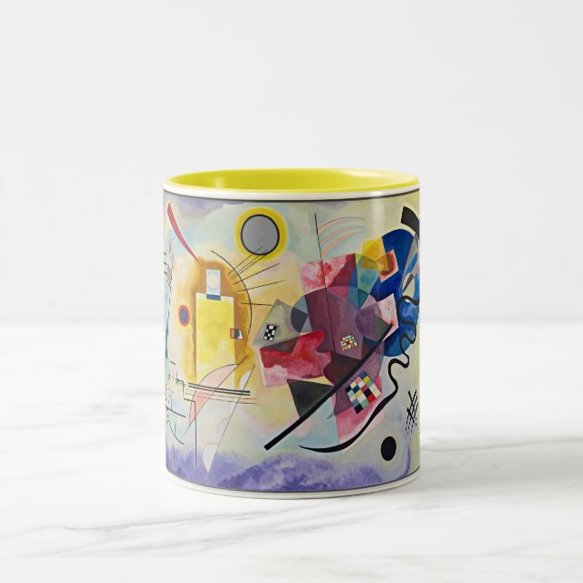Wassily Kandinsky's Jaune Rouge Bleu Zweifarbige Tasse (Mittel)