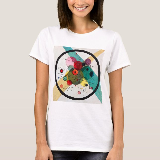 Wassische Kandinsky-Kreise in einem Kreis T-Shirt (Vorderseite)