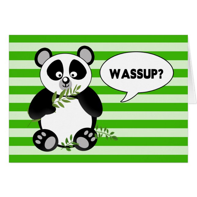 WASSUP - Hi - Panda Bär - Spaß (Vorderseite (Horizontal))