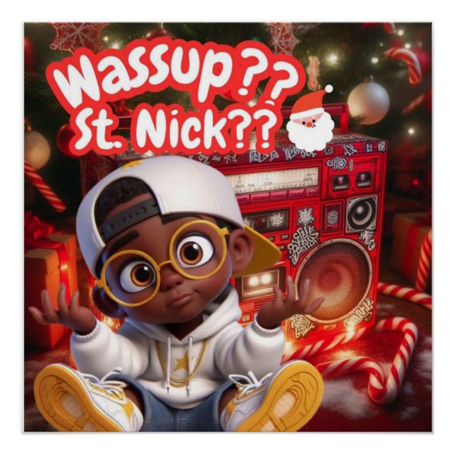 Wassup Saint Nick Poster (Vorderseite)
