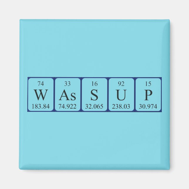 Wassus Periodenmagnet Magnet (Vorne)