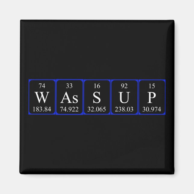 Wassus Periodenmagnet Magnet (Vorne)