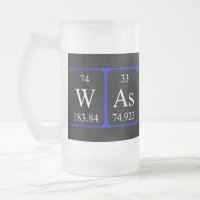 Wassus periodische Tafelworte frostige Tasse