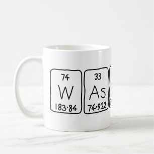 Wassus periodische Tasse von Tabellenwörtern