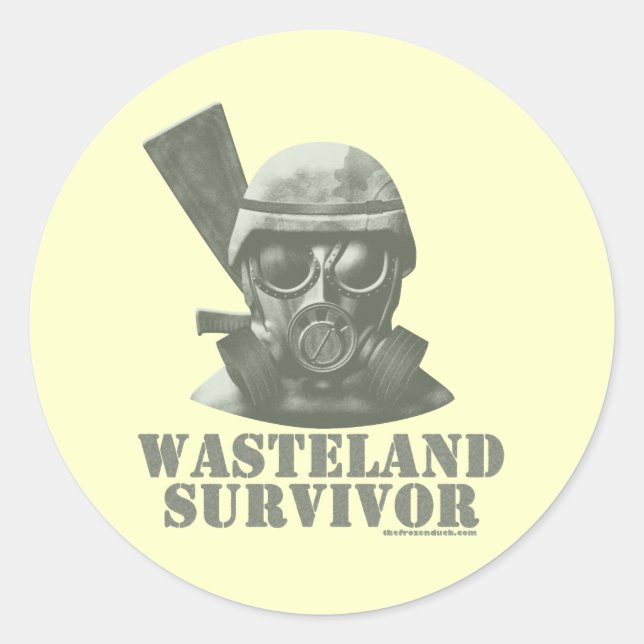 Wasteland Survivor Runder Aufkleber (Vorderseite)