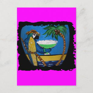 Wastin Away Parrots Postkarte