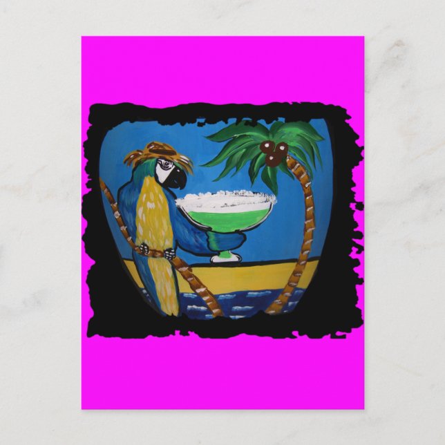 Wastin Away Parrots Postkarte (Vorderseite)