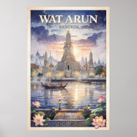 Wat Arun Bangkok Vintage Reise