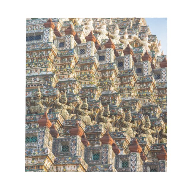 Wat Arun Tempel in Bangkok Thailand Notizblock (Vorderseite)