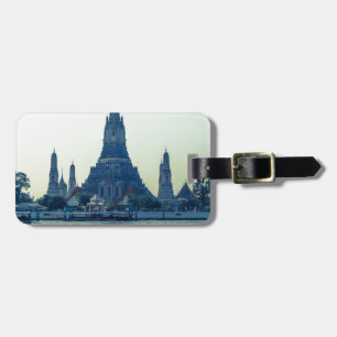 Wat Arun Tempel mit Fluss Thailand Bangkok Gepäckanhänger