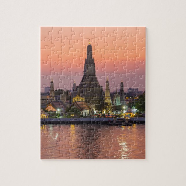 Wat Arun Temple Bangkok Thailand bei Sonnenunterga Puzzle (Vertikal)