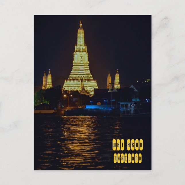 Wat Arun Temple Postkarte (Vorderseite)