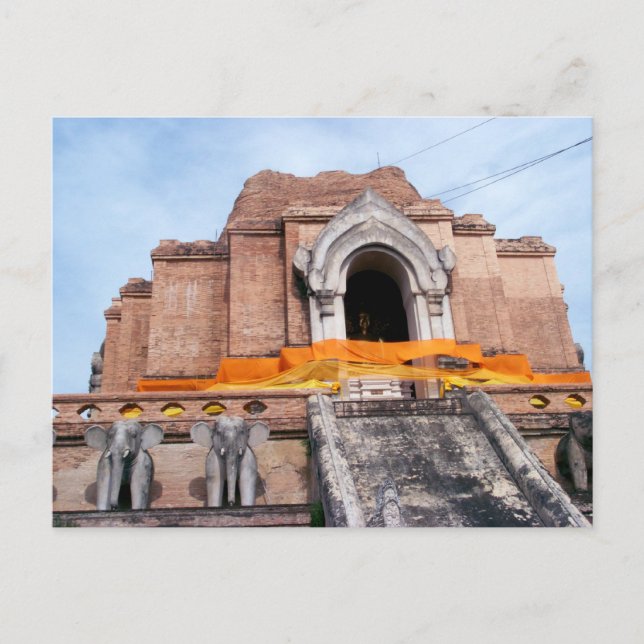 Wat Chedi Luang Postkarte (Vorderseite)