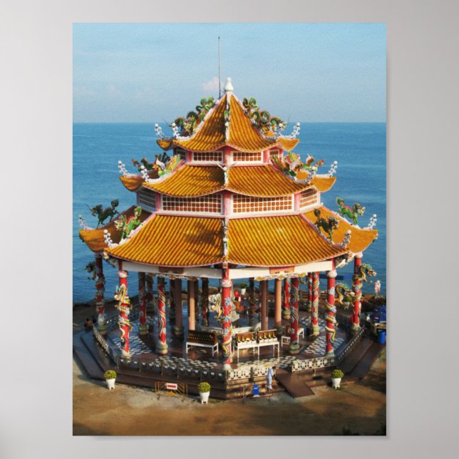 Wat Koh Loi ... Sriracha, Chonburi, Thailand Poster (Vorne)