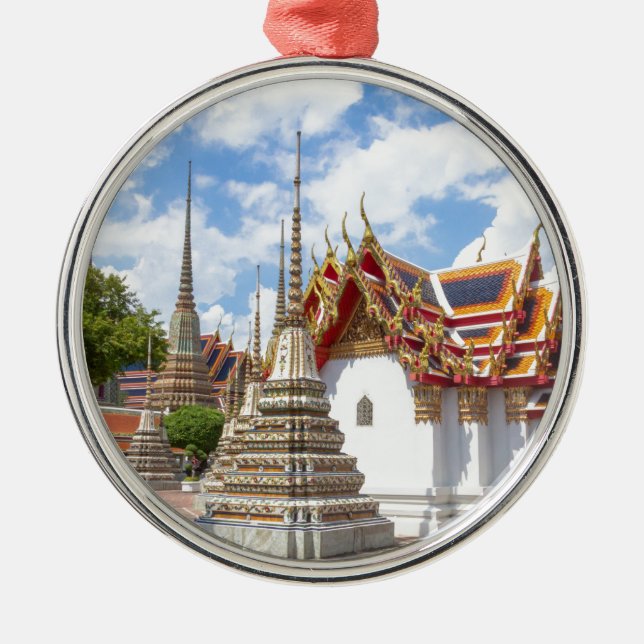 Wat Pho, Bangkok Silbernes Ornament (Vorne)