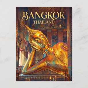 Wat Pho (Liegender Buddha) Thailand Postkarte