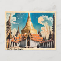 Wat Phra Kaew Bangkok Vintage Travel
