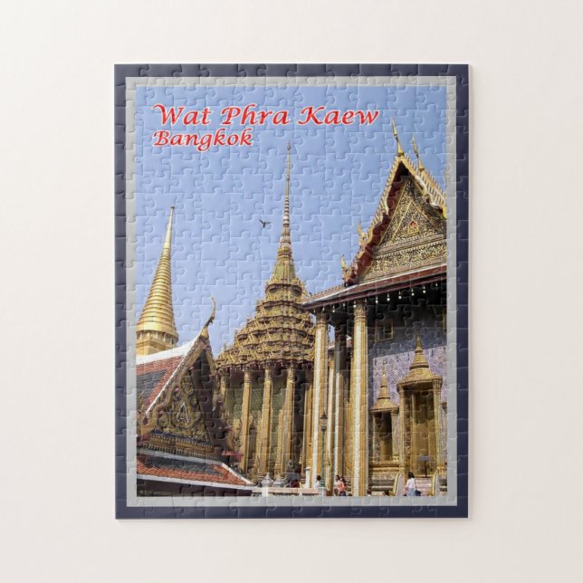 Wat Phra Kaew - Heiliger buddhistischer Tempel - T Puzzle (Vertikal)