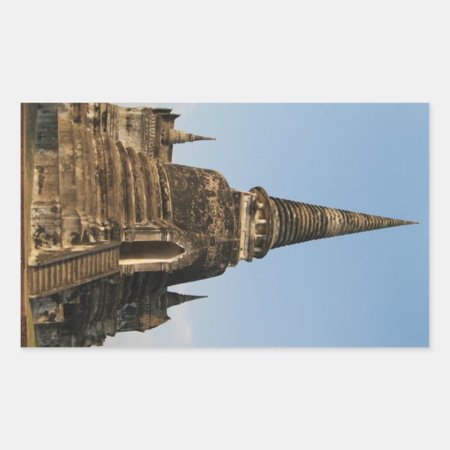 Wat Phra Si Sanphet ... Ayutthaya, Thailand Rechteckiger Aufkleber (Vorderseite)