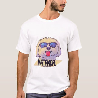 WATAMOFU Pop‑Art Bichon Frise T-Shirt