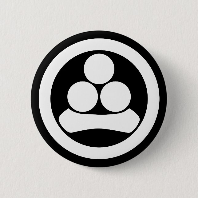 Watanabe-Stern im Kreis Button (Vorderseite)