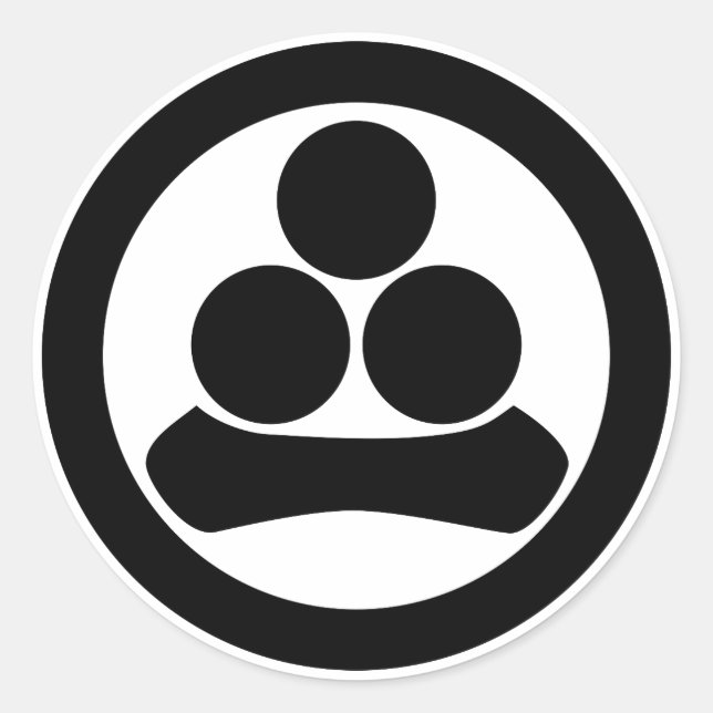 Watanabe-Stern im Kreis Runder Aufkleber (Vorderseite)