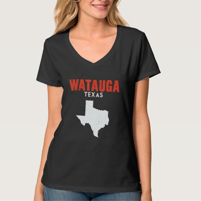 Watauga Texas USA State America Travel Texan T-Shirt (Vorderseite)