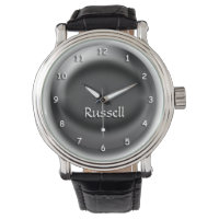 Watch - Black 3D orb mit Name