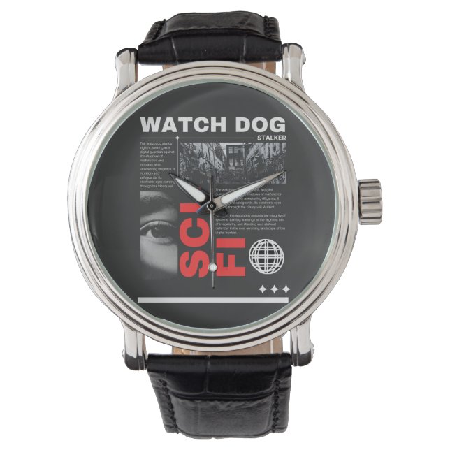 Watch Dogs Throw Pillow  Armbanduhr (Vorderseite)