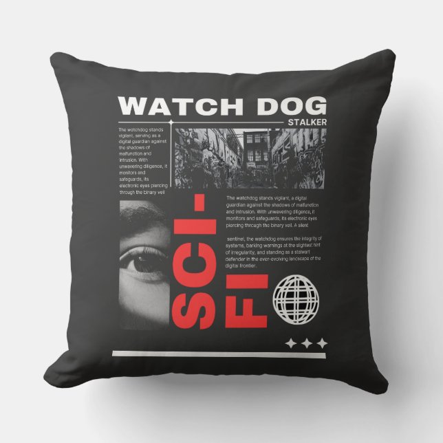 Watch Dogs Throw Pillow  Kissen (Vorderseite)
