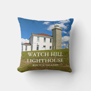 Watch Hill Leuchtturm, Rhode Island Wurfkissen Kissen